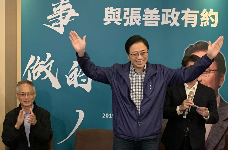 國民黨副總統候選人張善政 (圖：中央社)