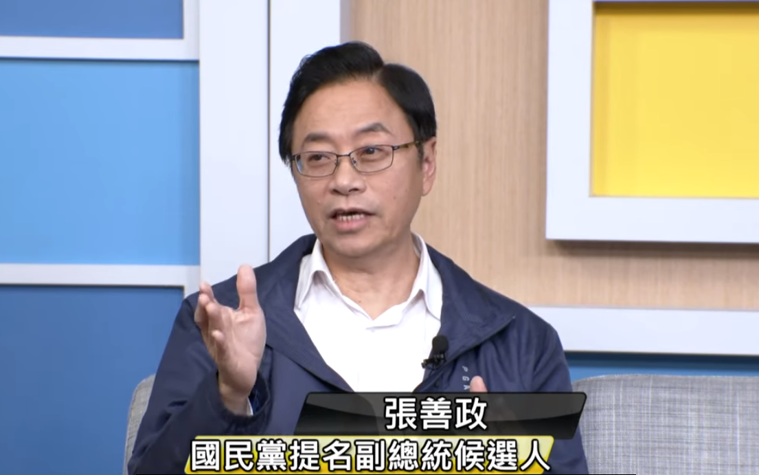 國民黨副總統候選人張善政今天接受網路政論節目專訪時表示，若韓國瑜當選他們將恢復成立特偵組，回溯清查所有有問題的標案。(翻攝自YouTube畫面)