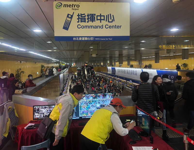 北捷跨年總運量逾320萬人次 創新高(中央社)