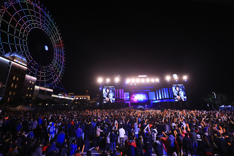 台中市政府宣布，台中跨年晚會暫定如期舉行。圖為2019年跨年晚會。(中央社)