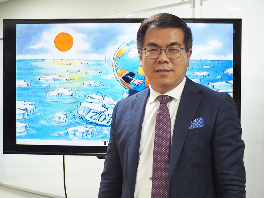 「天氣風險管理開發公司」總經理彭啟明。資料照片。（蕭照平攝）