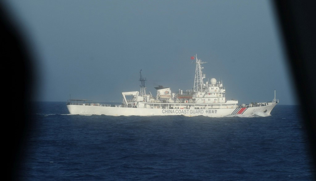中國海警船又現釣魚台，日本聲稱領海遭入侵。(檔案照片／AFP)