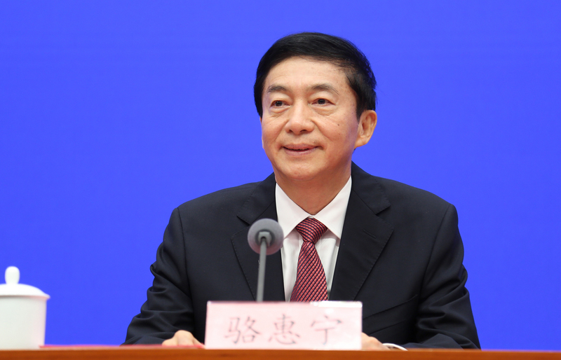 北京當局任命香港中聯辦主任駱惠寧(圖)為香港國安委國家安全事務顧問。（圖:中央社/中新社）