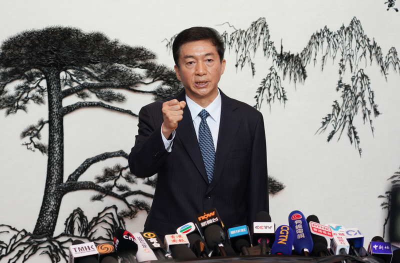 北京中央駐香港聯絡辦公室主任駱惠寧。（中通社提供）