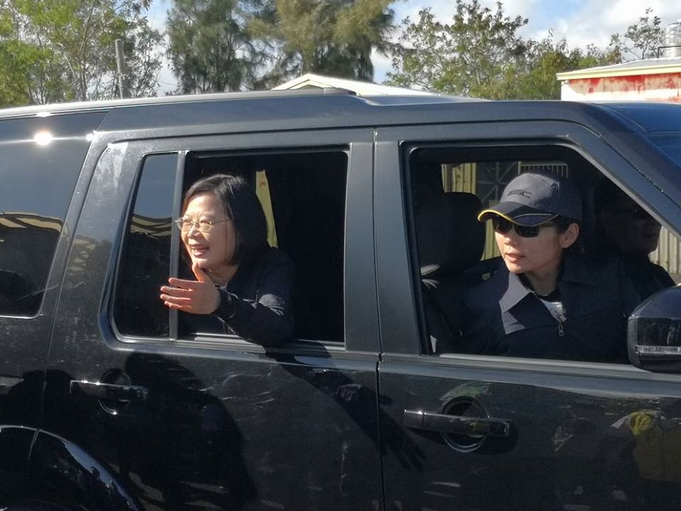 蔡總統啟動全國大車掃（劉玉秋攝）