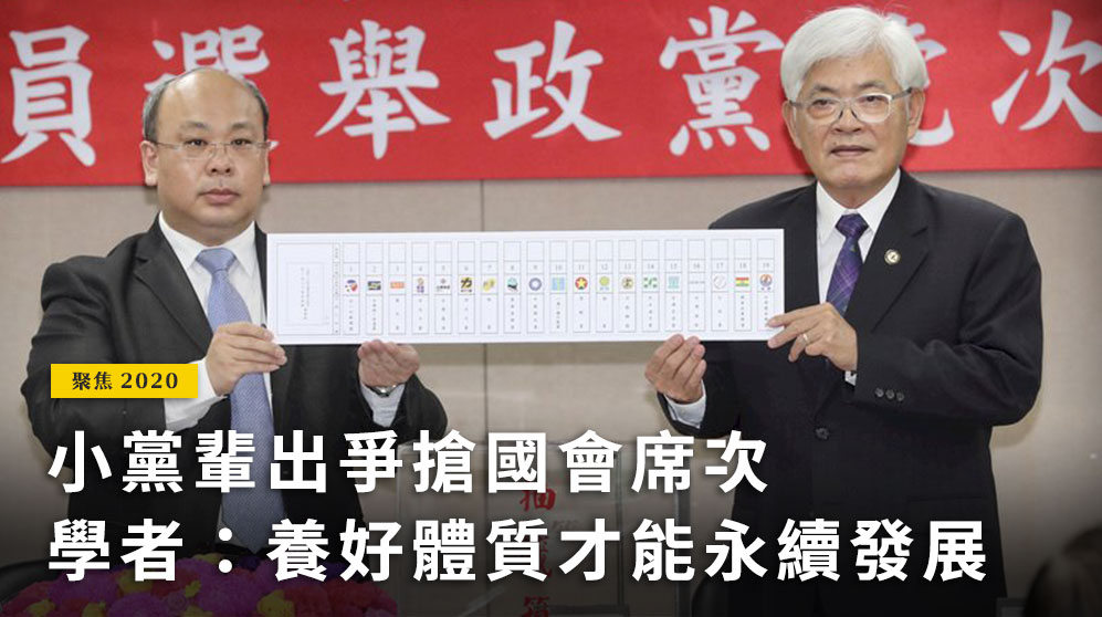 2020總統及立委大選，除了3組總統候選人備受關注，19個政黨搶攻政黨票也是史上之最。(圖：中央社)