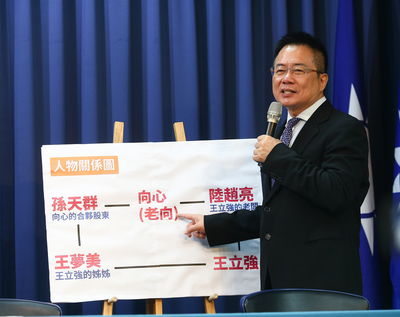 國民黨9日上午召開「抓到了！民進黨介入王立強假共諜案？」記者會，由國民黨副秘書長蔡正元主持，並做出相關回應與說明。(圖：中央社)