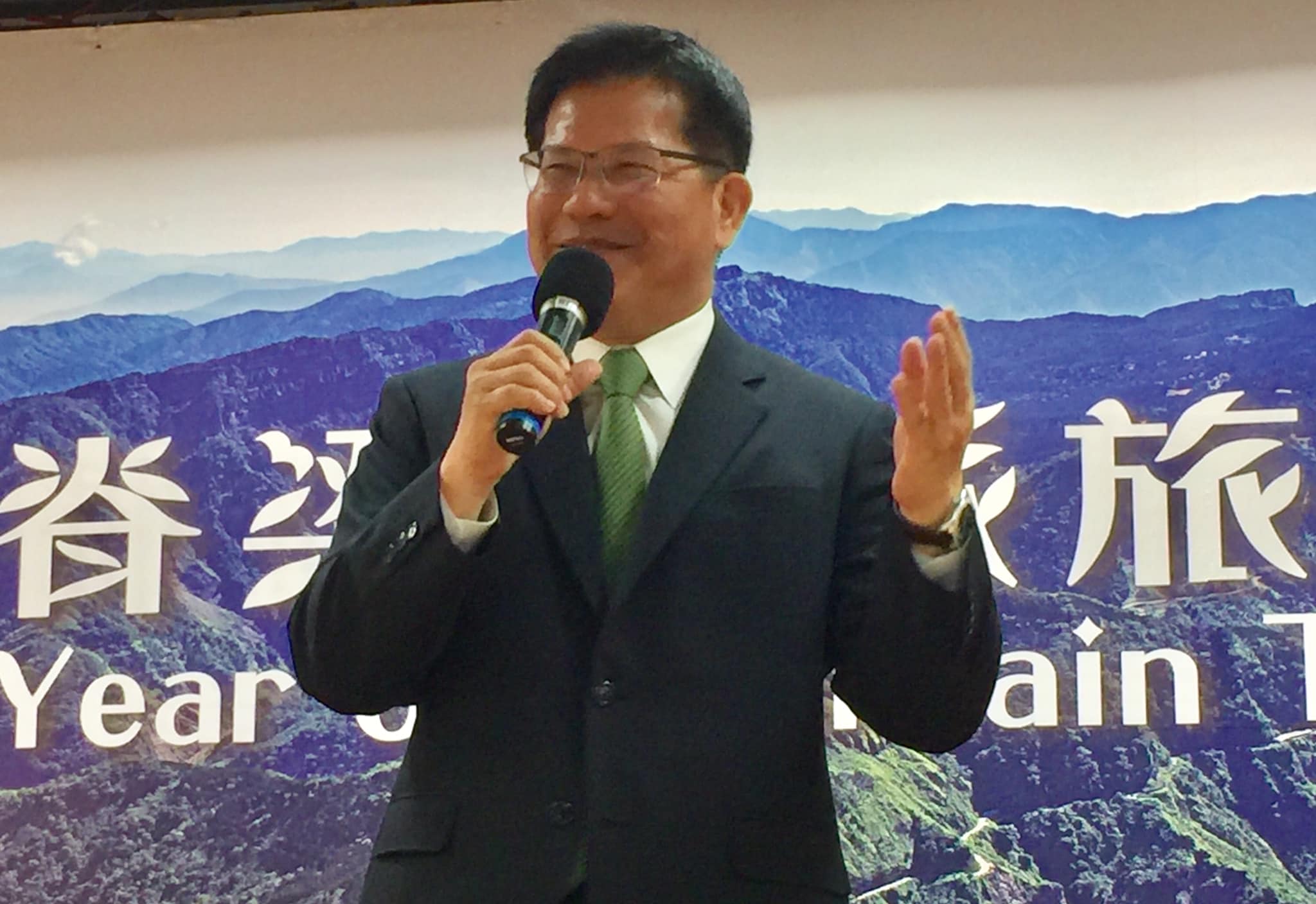 交通部長林佳龍。（蕭照平攝）