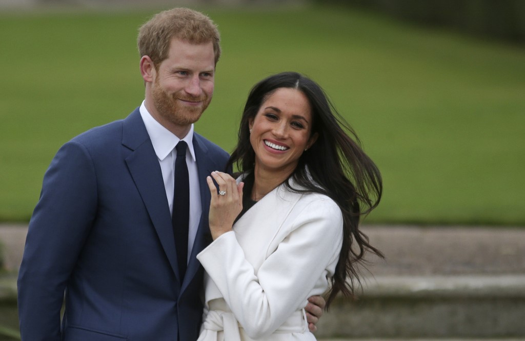 哈利王子(Prince Harry)及其妻子梅根(Meghan Markle)去年宣布退出英國王室。(AFP)