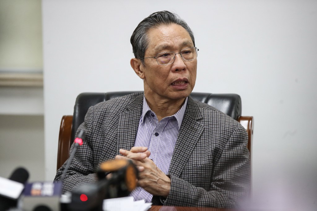 中國工程院院士、SARS專家鍾南山。(AFP)