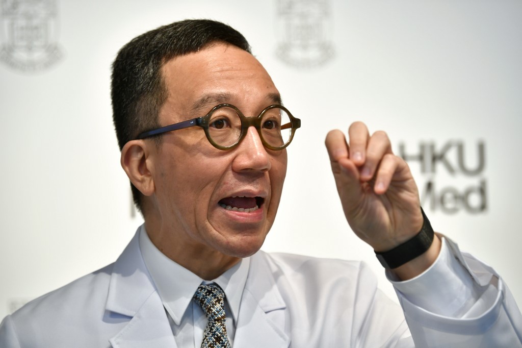 香港大學醫學院世衛傳染病流行病學及控制合作中心創立總監梁卓偉(Gabriel Leung) (AFP)