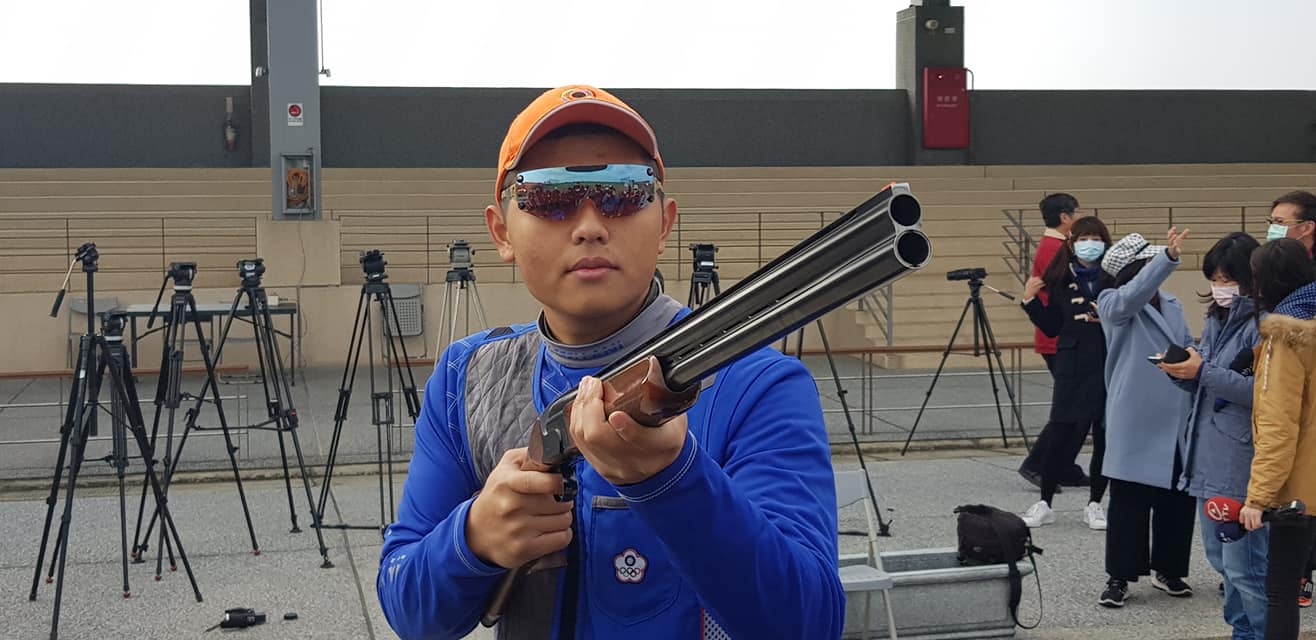 射擊好手楊昆弼備戰東奧，一刻不鬆懈。(江昭倫攝)