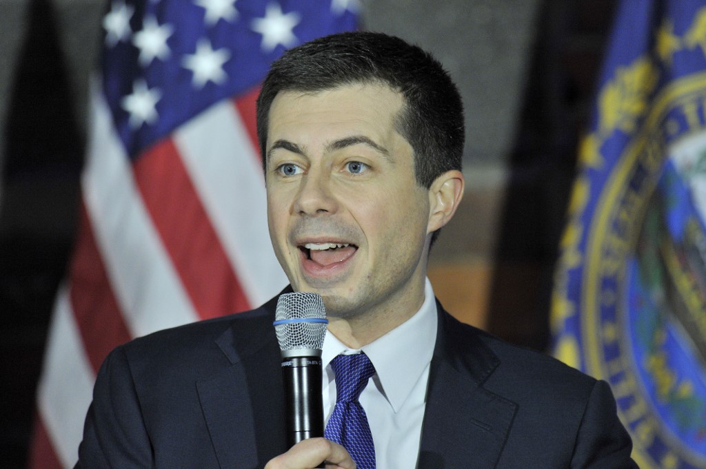 美國民主黨總統參選人布塔朱吉(Pete Buttigieg)。 (AFP)