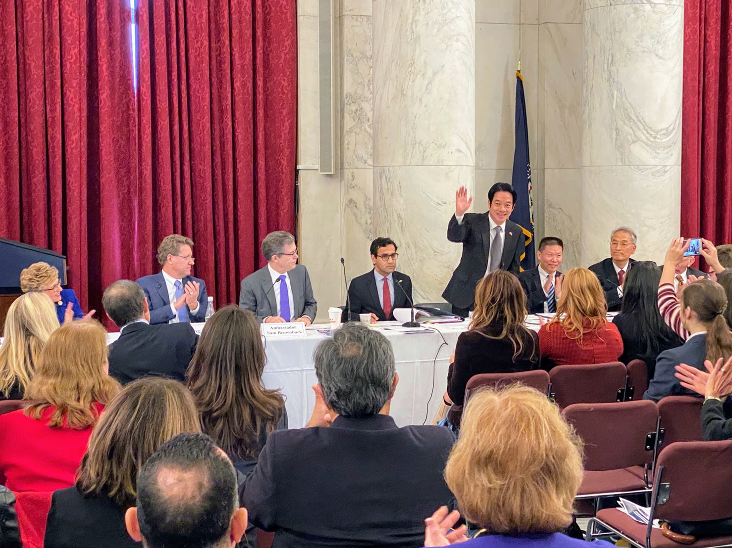 準副總統賴清德2月4日應邀參加在美國國會舉行的國際宗教自由圓桌會議(圖：葉望輝提供)