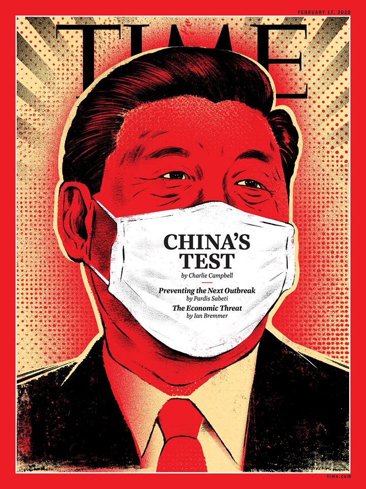 時代雜誌：武漢肺炎衝擊 ，阻撓習近平中國夢。(圖：時代雜誌)
