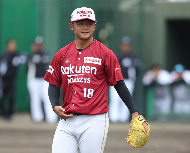 中職樂天桃猿隊與日職羅德隊交流賽第2戰9日將在日本沖繩石垣市開打，原訂由側投手黃子鵬先發，但因黃子鵬身體不適，將改由江國謙（圖）先發上陣。