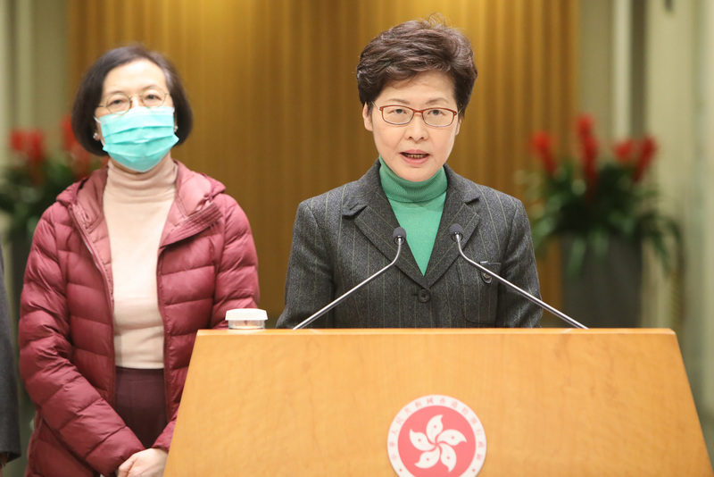 香港特首林鄭月娥今天(14日)呼應北京中央譴責泛民主派癱瘓立法會運作的聲明，並指泛民議員「惡意拉布」(阻撓議事)，但遭點名的公民黨立法會議員強烈反擊，指「一國兩制」遭敗壞。（中通社提供／資料照）