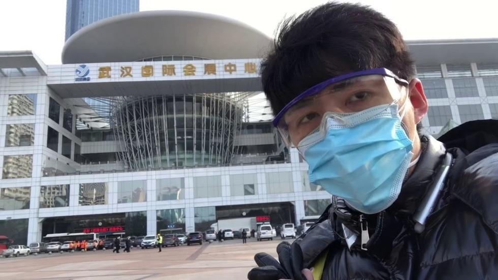 在武漢報道疫情真相的公民記者陳秋實。圖:法廣