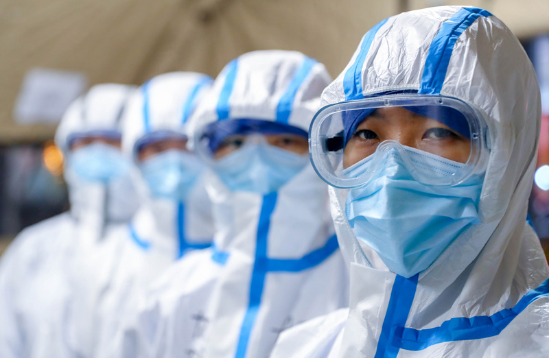 中國已有6名醫護人員因感染俗稱武漢肺炎的COVID-19而不幸死亡，並有1,716名醫護人員遭到感染。(圖：中央社)