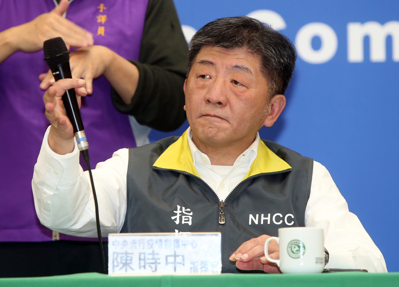 中央流行疫情指揮中心指揮官、衛福部部長陳時中。(圖：中央社)