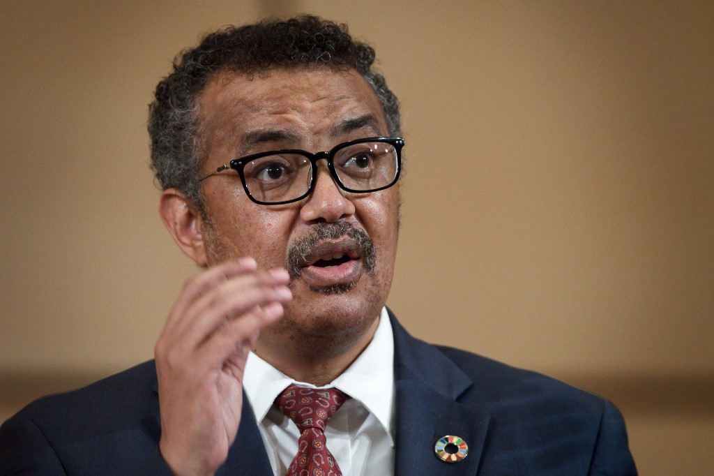 世界衛生組織(WHO)秘書長譚德塞(Tedros Adhanom Ghebreyesus)。(AFP)