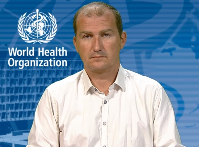 世界衛生組織發言人賈撒列維克12日嚴正澄清，未曾表示包括台灣、日本等國家出現俗稱武漢肺炎的COVID-19疫情社區感染。(圖擷自YouTube)