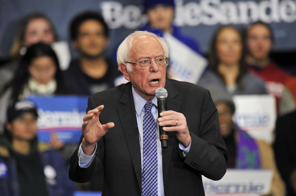 美國佛蒙特州聯邦參議員桑德斯(Bernie Sanders)。 (資料照片/AFP)