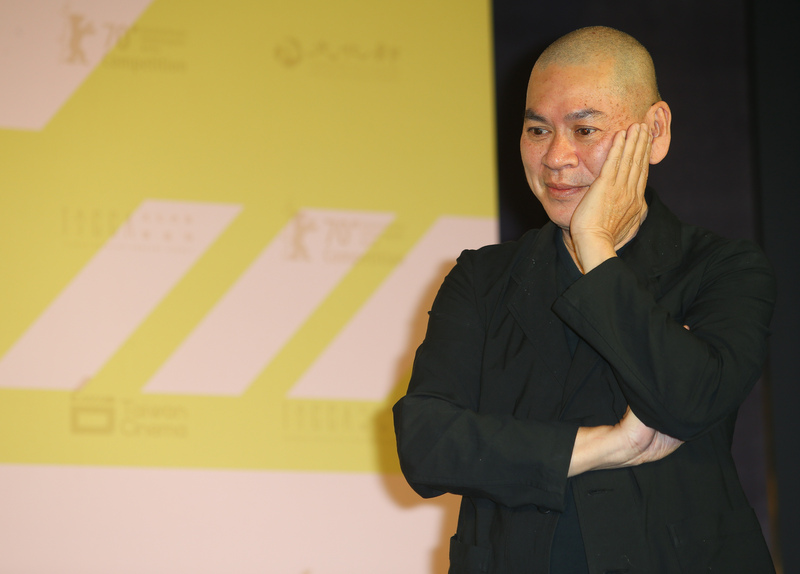 導演蔡明亮（圖）新作「日子」入圍第70屆德國柏林影展主競賽單元，13日出席德國柏林影展行前記者會，分享創作歷程。(圖：中央社)