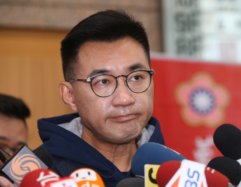 國民黨主席補選今登場 候選人郝龍斌及江啟臣（圖）皆憂心投票率低(中央社／資料照)
