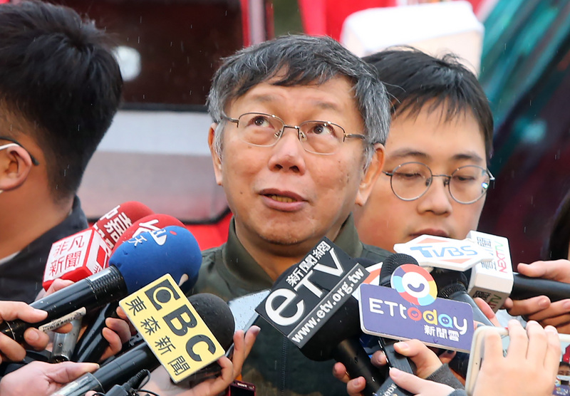 台北市長柯文哲。(資料照片/中央社)