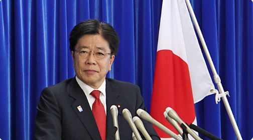 日本厚勞大臣加藤勝信。圖:厚勞省推特
