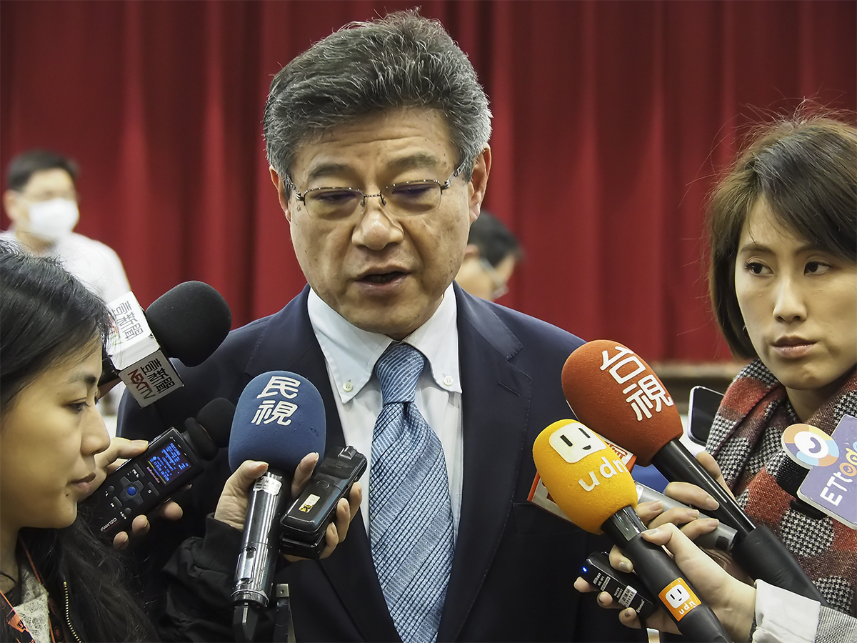林榮德表示，黨中央正在研究近期再開考紀會，處理傅崐萁案。(劉品希 攝)
