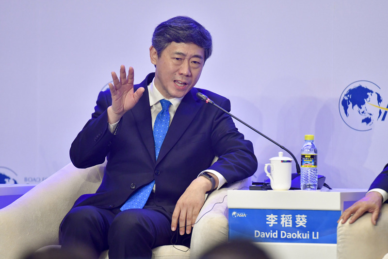 圖為2019年3月李稻葵出席博鰲亞洲論壇。（中新社提供）(資料照片/CNA)