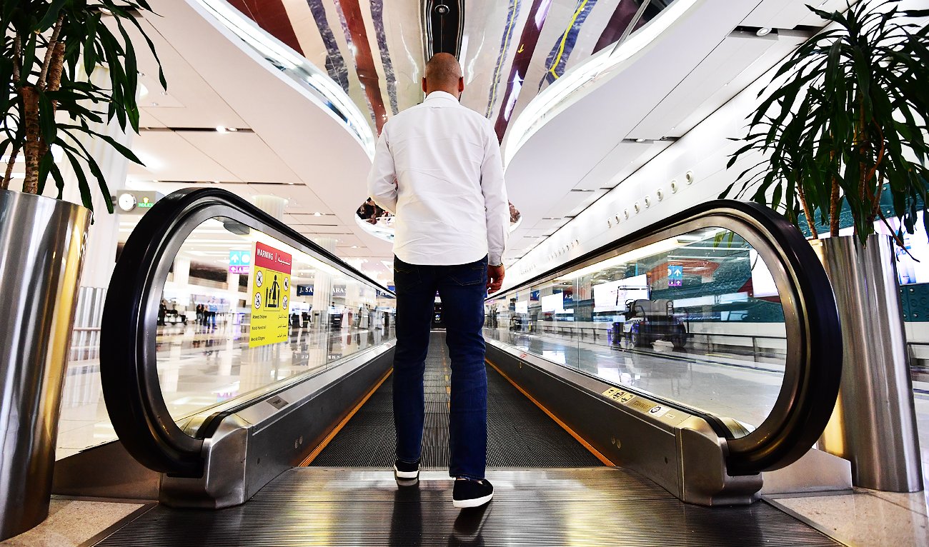 杜拜國際機場(Dubai International Airport)2020年客運量劇減7成。(資料照 / 圖:推特)