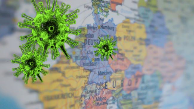 德國20日新增2,958起武漢肺炎病例，全國累計確診達1萬3,957例，死亡人數增加11人，累計31死。(合成圖／曾國華)