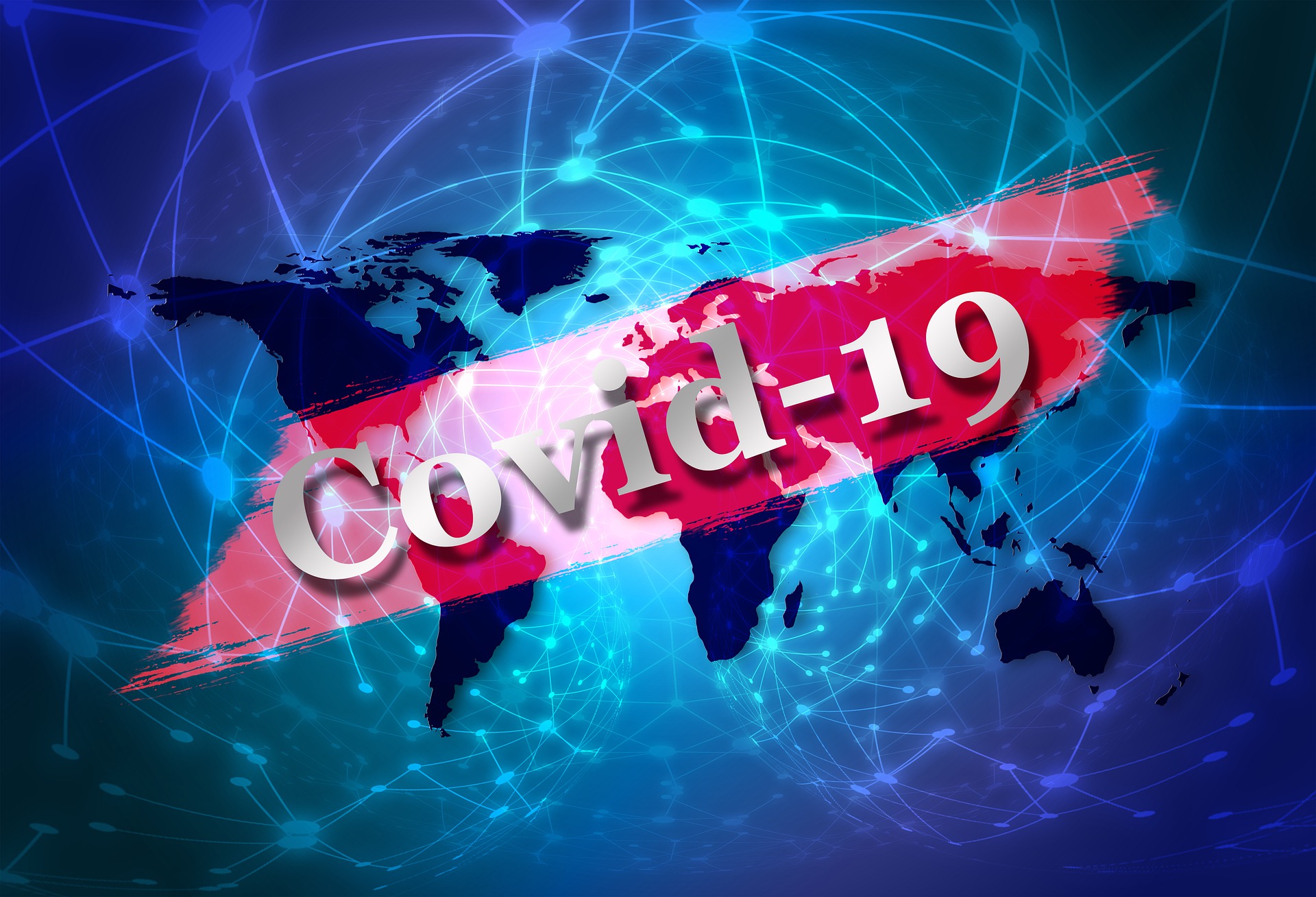COVID-19(武漢肺炎)疫情延燒全球。(pixabay圖庫)