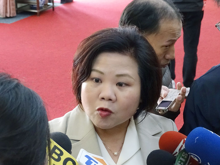 勞動部長許銘春（劉玉秋攝）