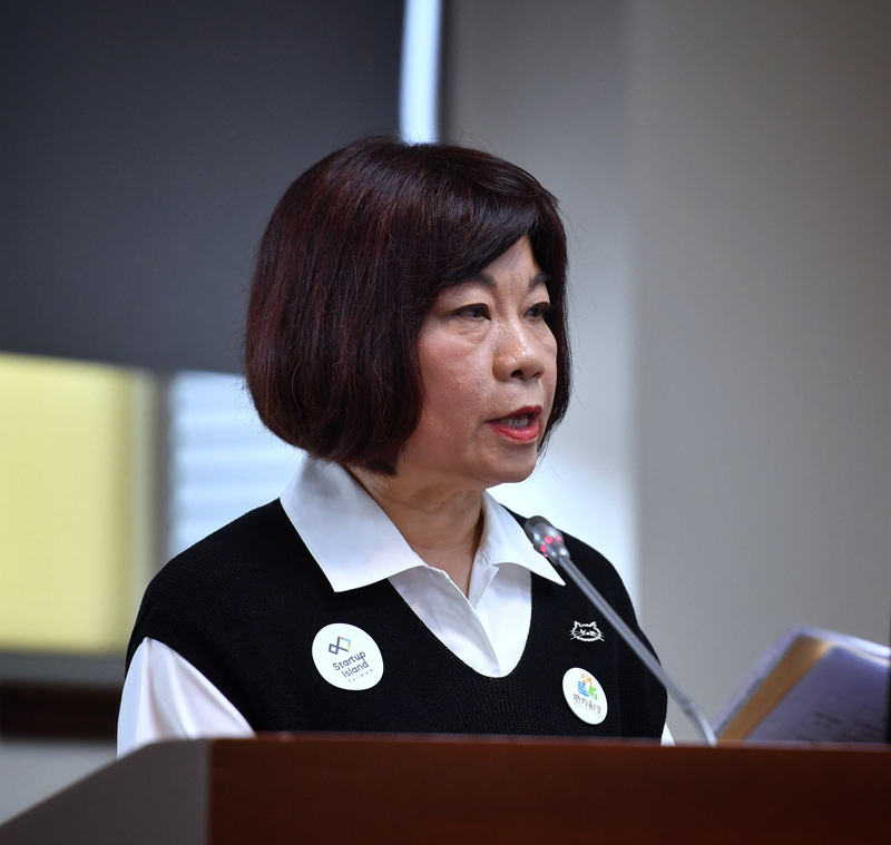 立法院經濟委員會5日邀請國發會進行報告，國發會主委陳美伶（圖）表示，疫情到現在還沒有真正穩定，後面會如何擴散也還不清楚，不能夠過於樂觀看待，「但也沒有悲觀權利，只有不斷努力」。(圖：中央社)