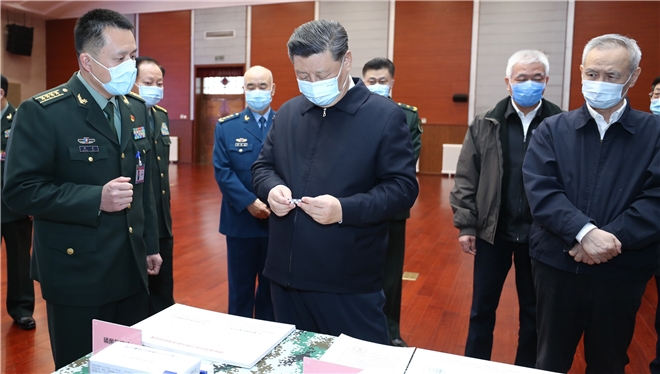 習近平抵武漢，將慰問醫護和患者。(圖：央視網)