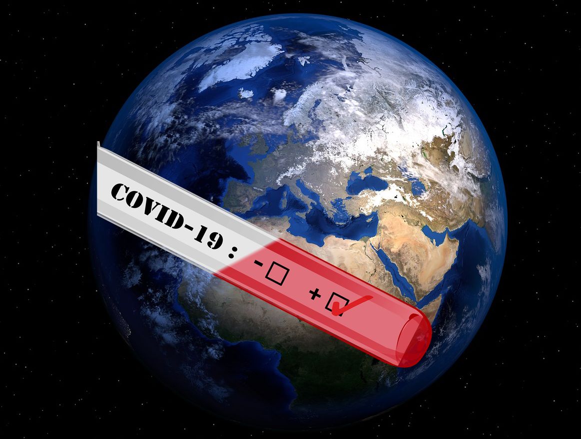 截至台北時間今天(20日)晚間7時，COVID-19疫情已擴散至全球193個國家及地區，造成16萬5,216人死亡，確診逾240萬3,410例。合成圖。(pixabay圖庫)