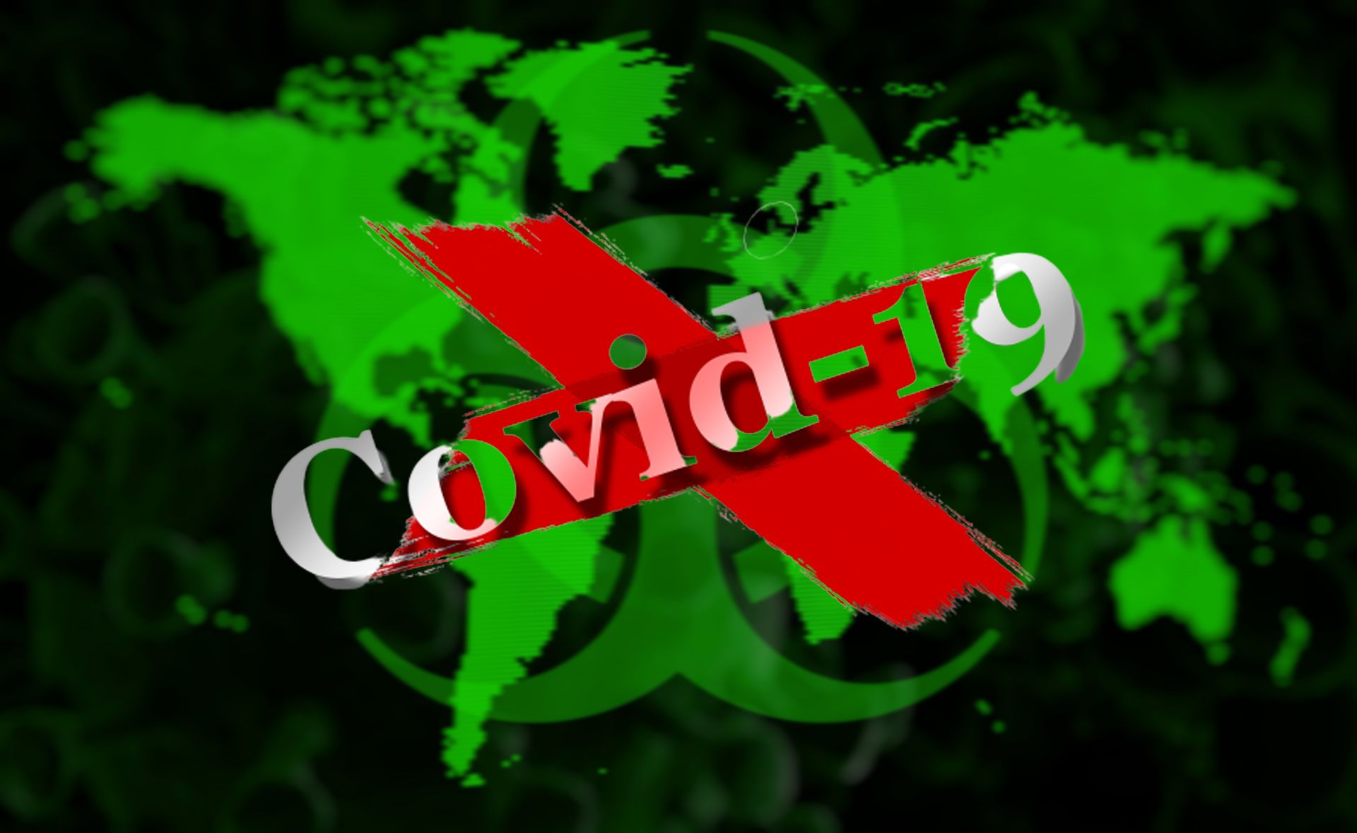 COVID-19(武漢肺炎)疫情延燒全球。合成圖。(pixabay圖庫)