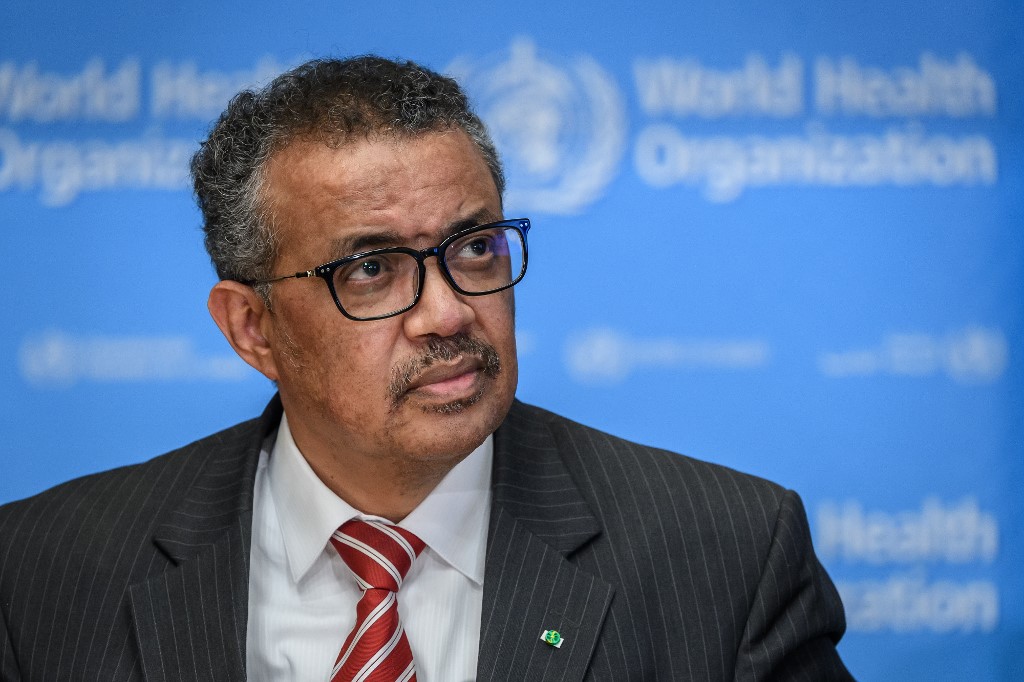 世界衛生組織(WHO)秘書長譚德塞(Tedros Adhanom Ghebreyesus)。(AFP)
