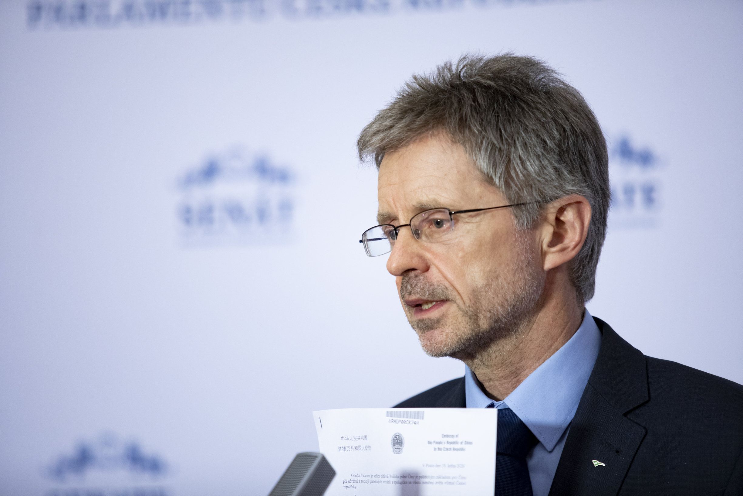 捷克參議院議長維特齊(Miloš Vystrčil)。 (圖:推特)
