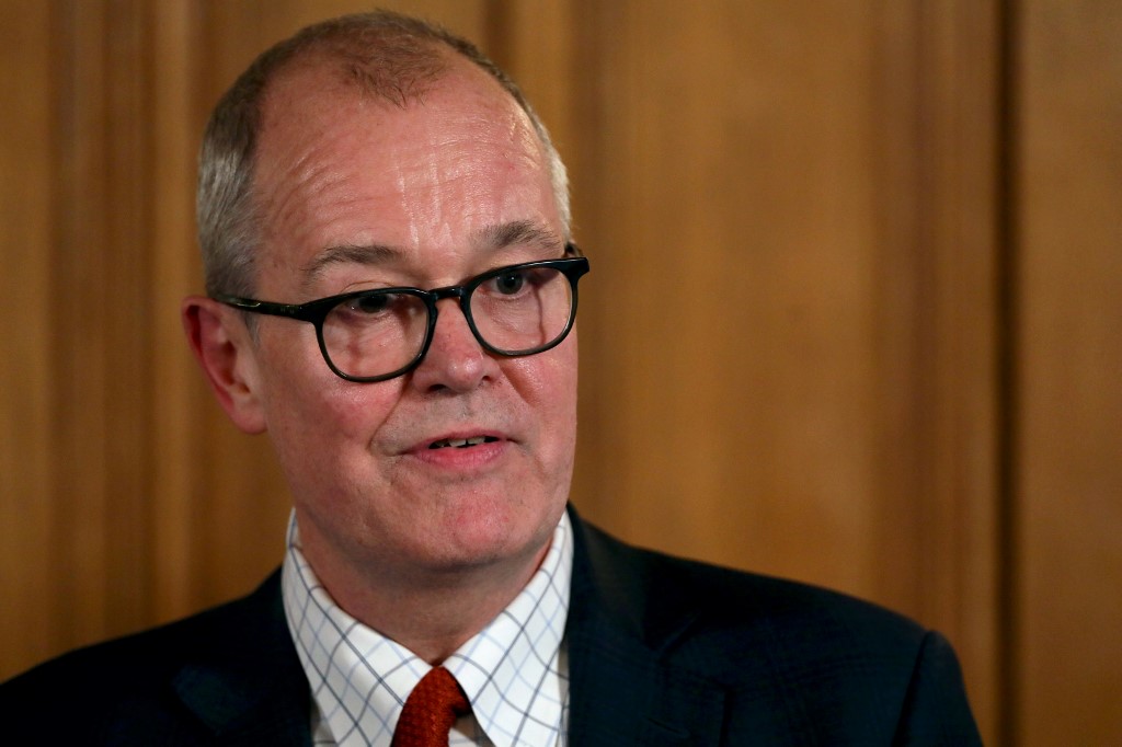 英國首席科學官瓦朗斯(Patrick Vallance) (AFP)