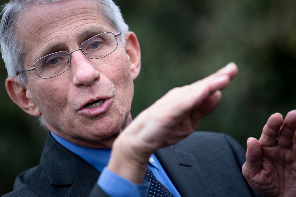 美國國家過敏與傳染病研究院(NIAID)主任佛奇(Anthony S. Fauci)。 (AFP)