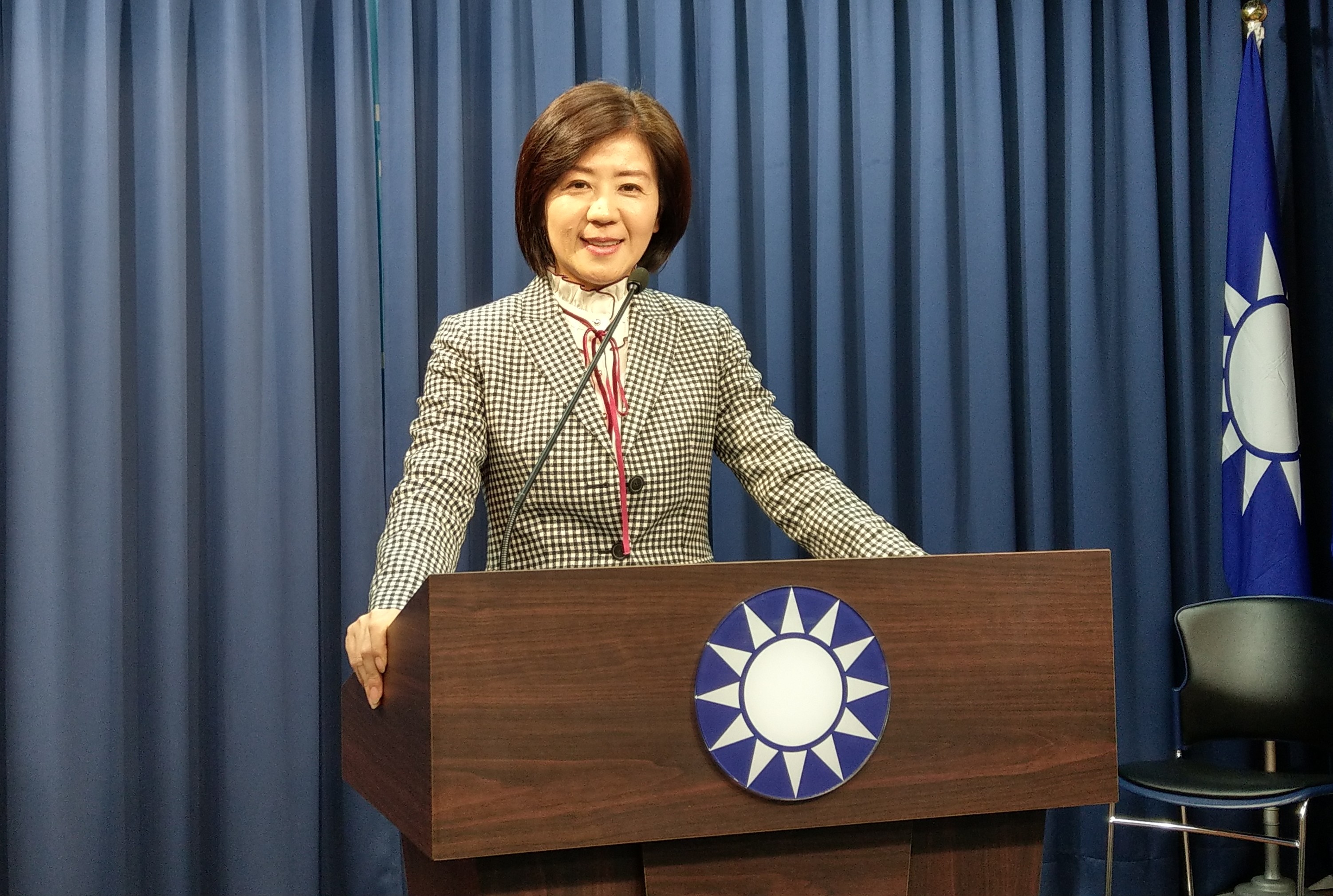 國民黨副秘書長兼文傳會主委王育敏獲黨內徵召參選嘉義縣長。(資料照/劉品希 攝)