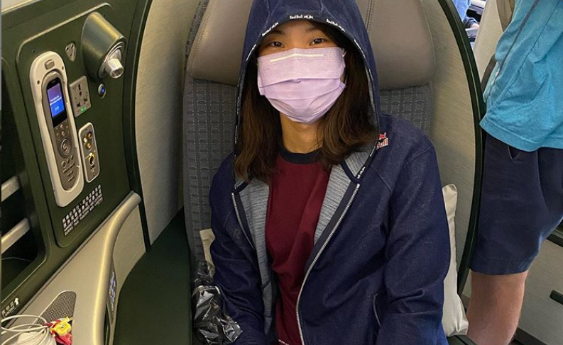 戴資穎返台。(IG)