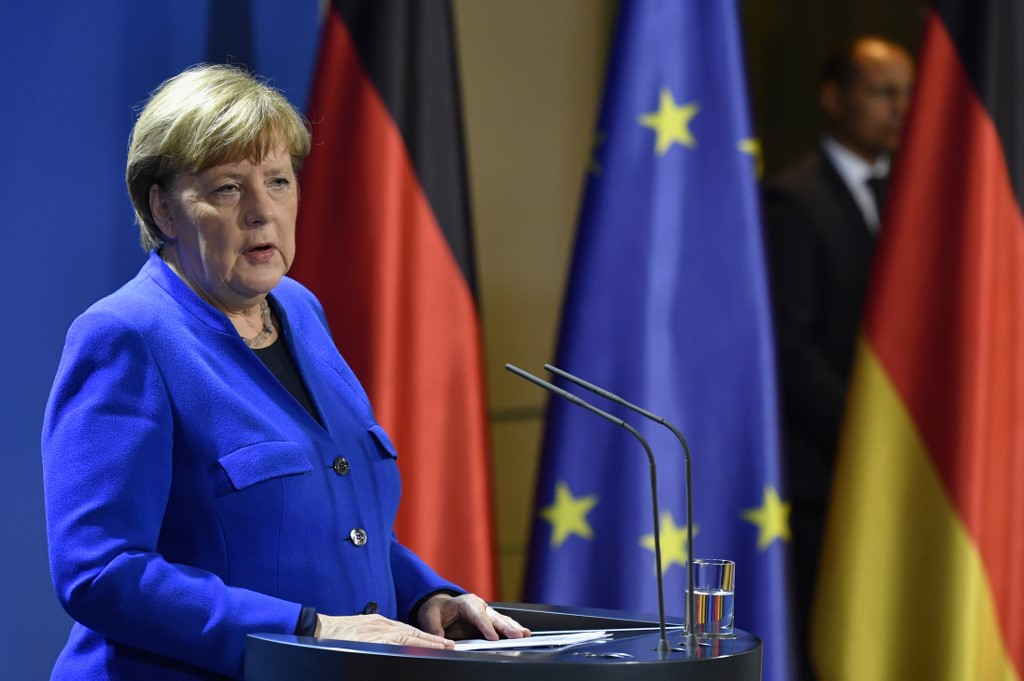 德國總理梅克爾(Angela Merkel)。 (AFP)