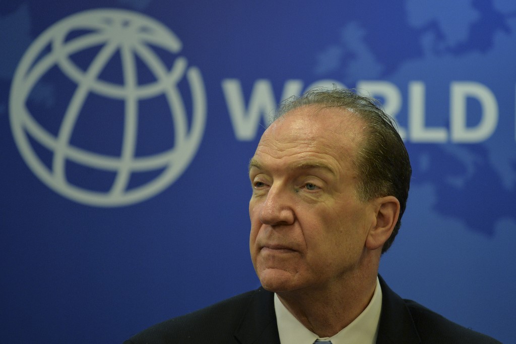 世界銀行總裁馬爾帕斯(David Malpass)15日宣佈，他將提前近1年卸任。 (AFP)