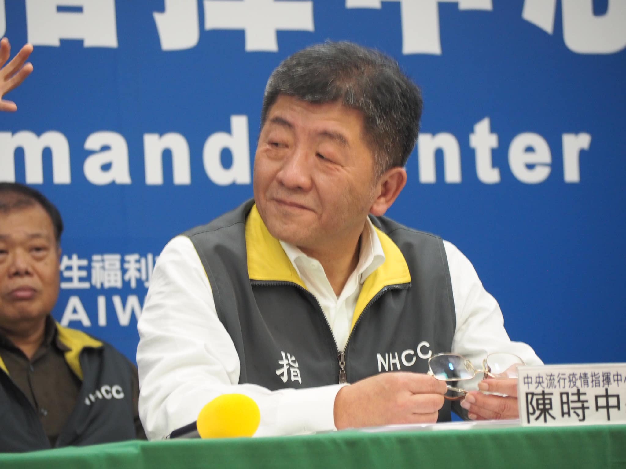 中央流行疫情指揮中心陳時中指揮官。(蕭照平 攝)